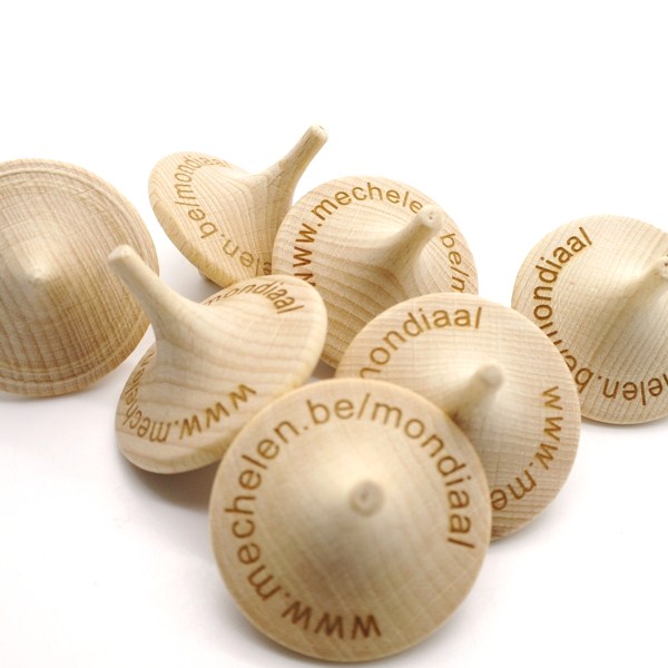 Wooden spinning top - 70% PEFC